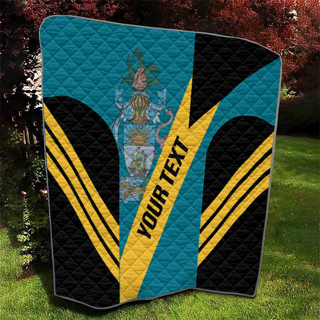 Custom Bahamas Football Quilt Go Bahamian Slayersz - Wonder Print Shop