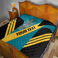 Custom Bahamas Football Quilt Go Bahamian Slayersz - Wonder Print Shop