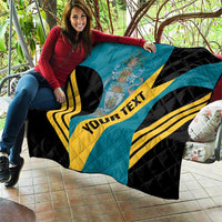 Custom Bahamas Football Quilt Go Bahamian Slayersz - Wonder Print Shop