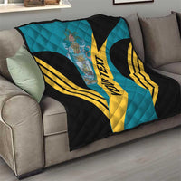 Custom Bahamas Football Quilt Go Bahamian Slayersz - Wonder Print Shop