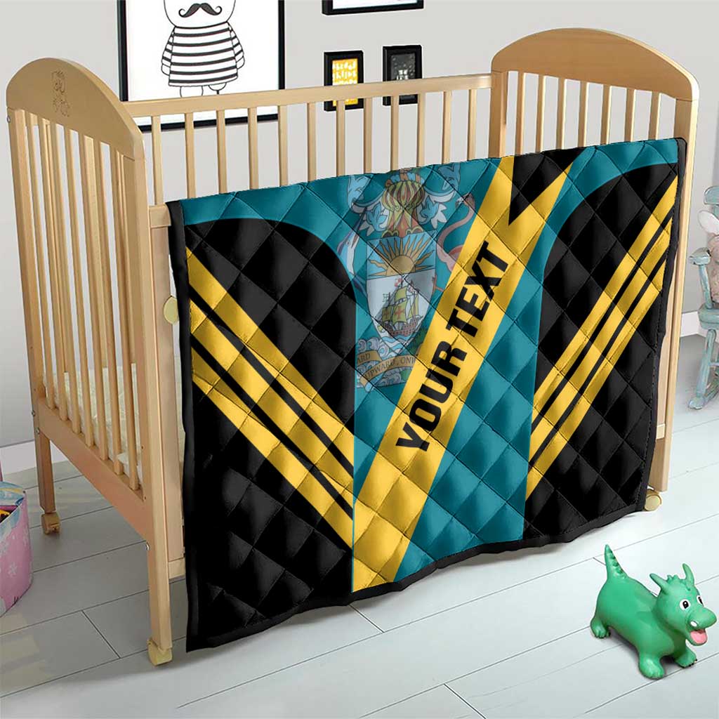Custom Bahamas Football Quilt Go Bahamian Slayersz - Wonder Print Shop