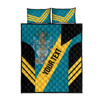 Custom Bahamas Football Quilt Bed Set Go Bahamian Slayersz - Wonder Print Shop