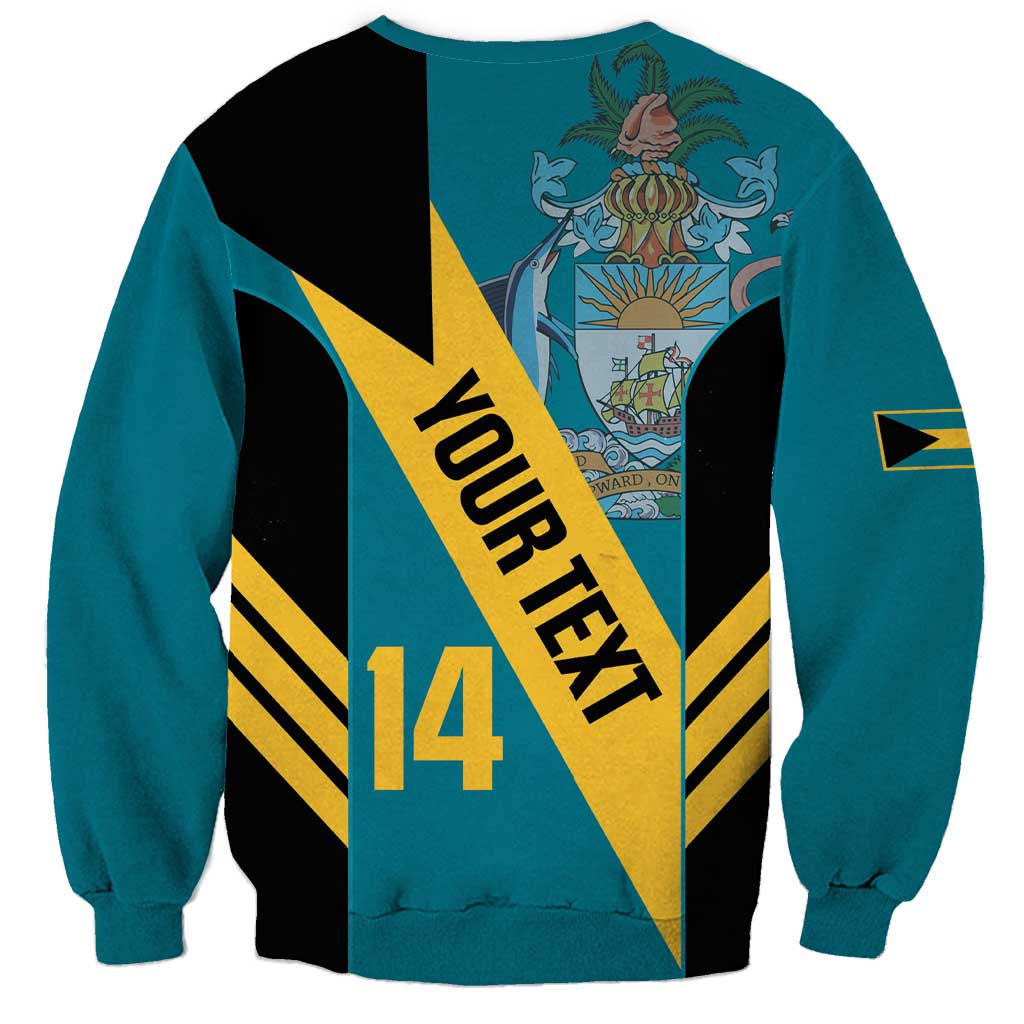 Custom Bahamas Football Sweatshirt Go Bahamian Slayersz - Wonder Print Shop