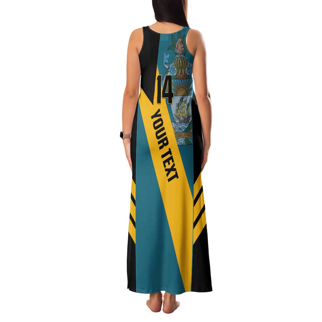 Custom Bahamas Football Tank Maxi Dress Go Bahamian Slayersz - Wonder Print Shop