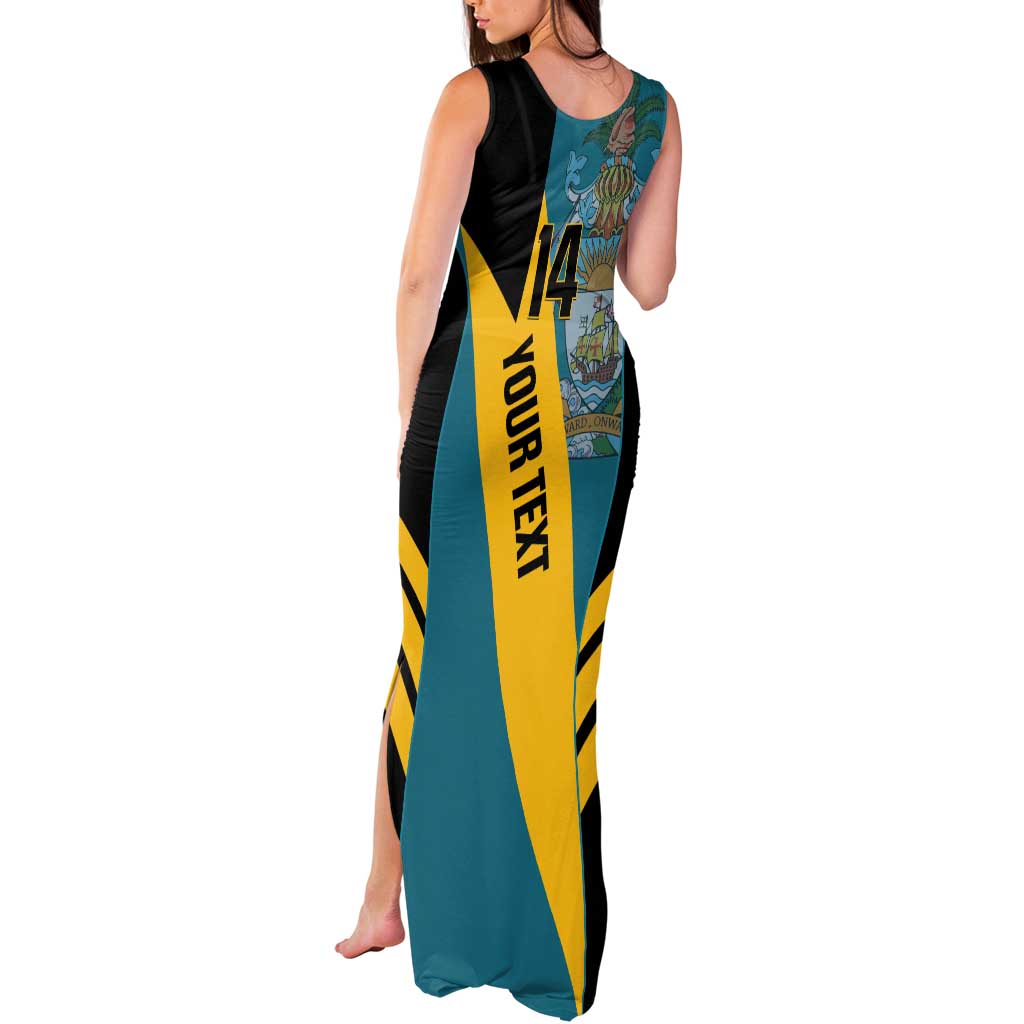 Custom Bahamas Football Tank Maxi Dress Go Bahamian Slayersz - Wonder Print Shop