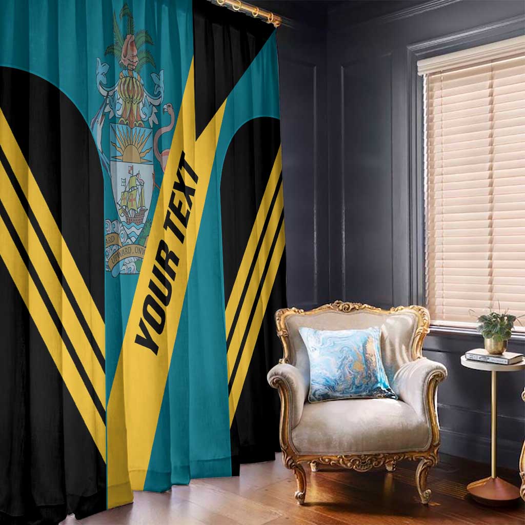 Custom Bahamas Football Window Curtain Go Bahamian Slayersz - Wonder Print Shop