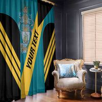 Custom Bahamas Football Window Curtain Go Bahamian Slayersz - Wonder Print Shop