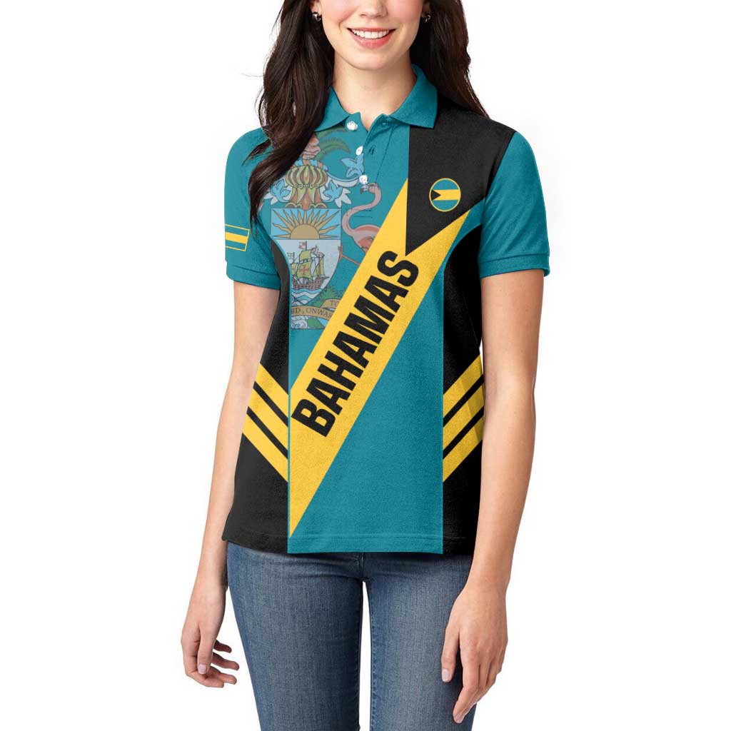 Custom Bahamas Football Women Polo Shirt Go Bahamian Slayersz - Wonder Print Shop