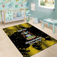 Custom Antigua and Barbuda Football Area Rug Go Benna Boys