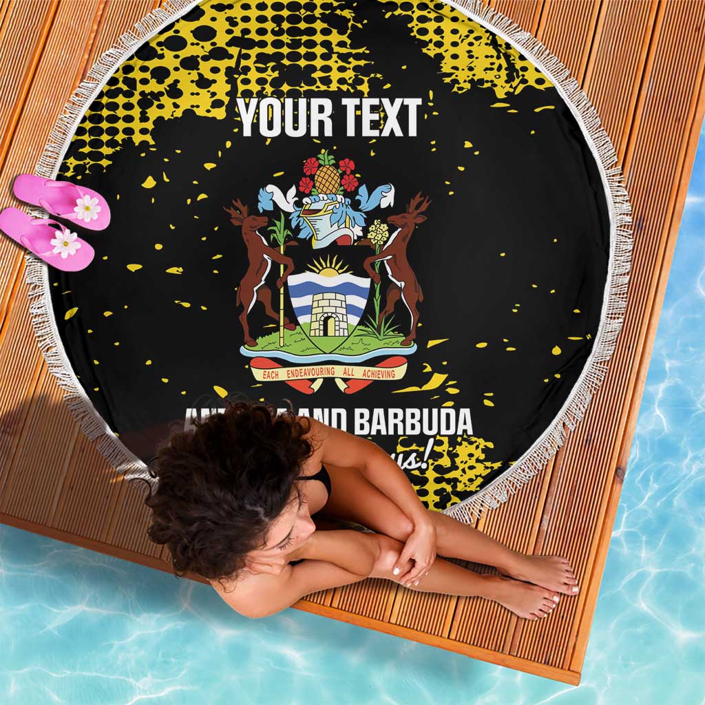Custom Antigua and Barbuda Football Beach Blanket Go Benna Boys
