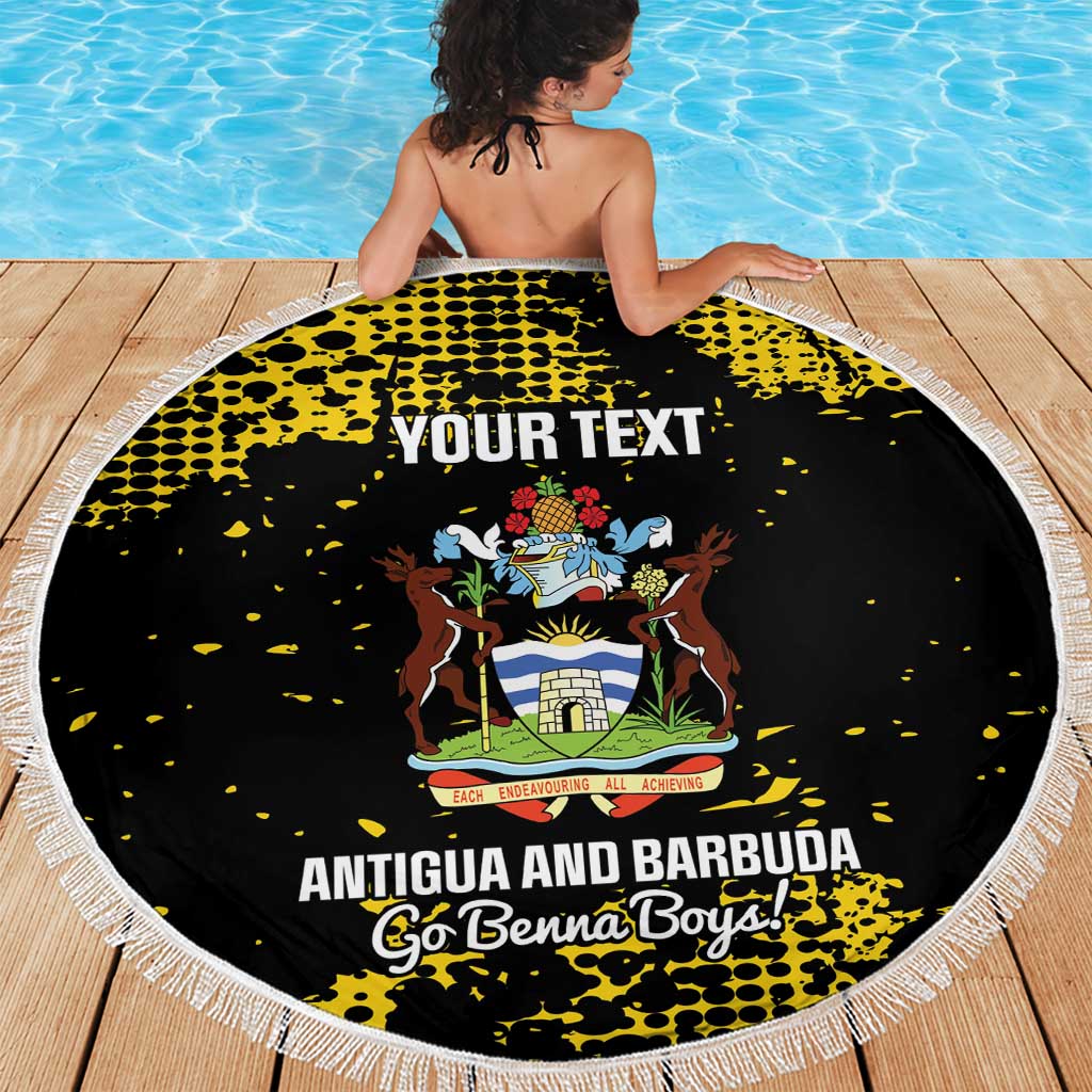Custom Antigua and Barbuda Football Beach Blanket Go Benna Boys