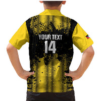 Custom Antigua and Barbuda Football Family Matching Mermaid Dress and Hawaiian Shirt Go Benna Boys - Wonder Print Shop