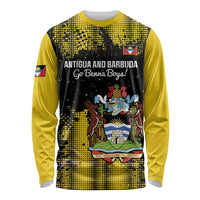 Custom Antigua and Barbuda Football Long Sleeve Shirt Go Benna Boys - Wonder Print Shop