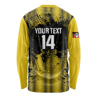 Custom Antigua and Barbuda Football Long Sleeve Shirt Go Benna Boys - Wonder Print Shop