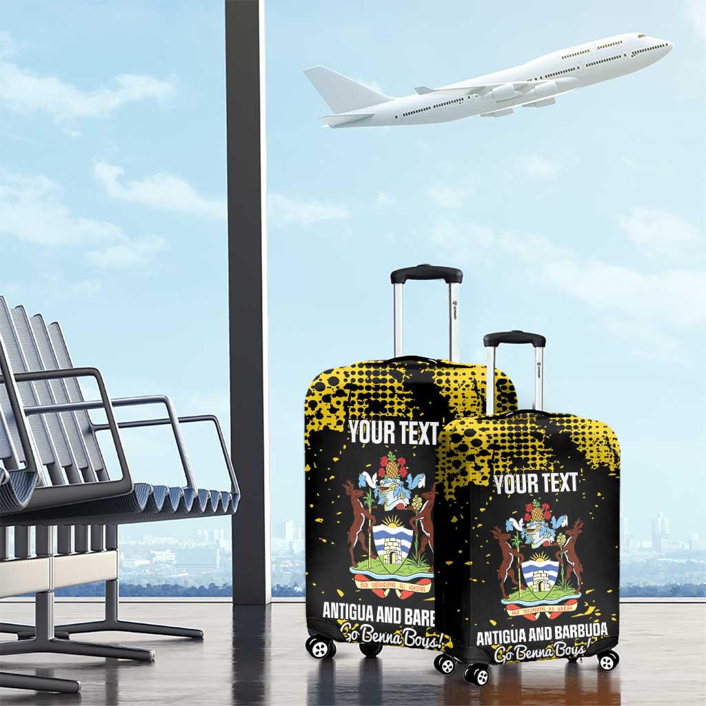 Custom Antigua and Barbuda Football Luggage Cover Go Benna Boys - Wonder Print Shop