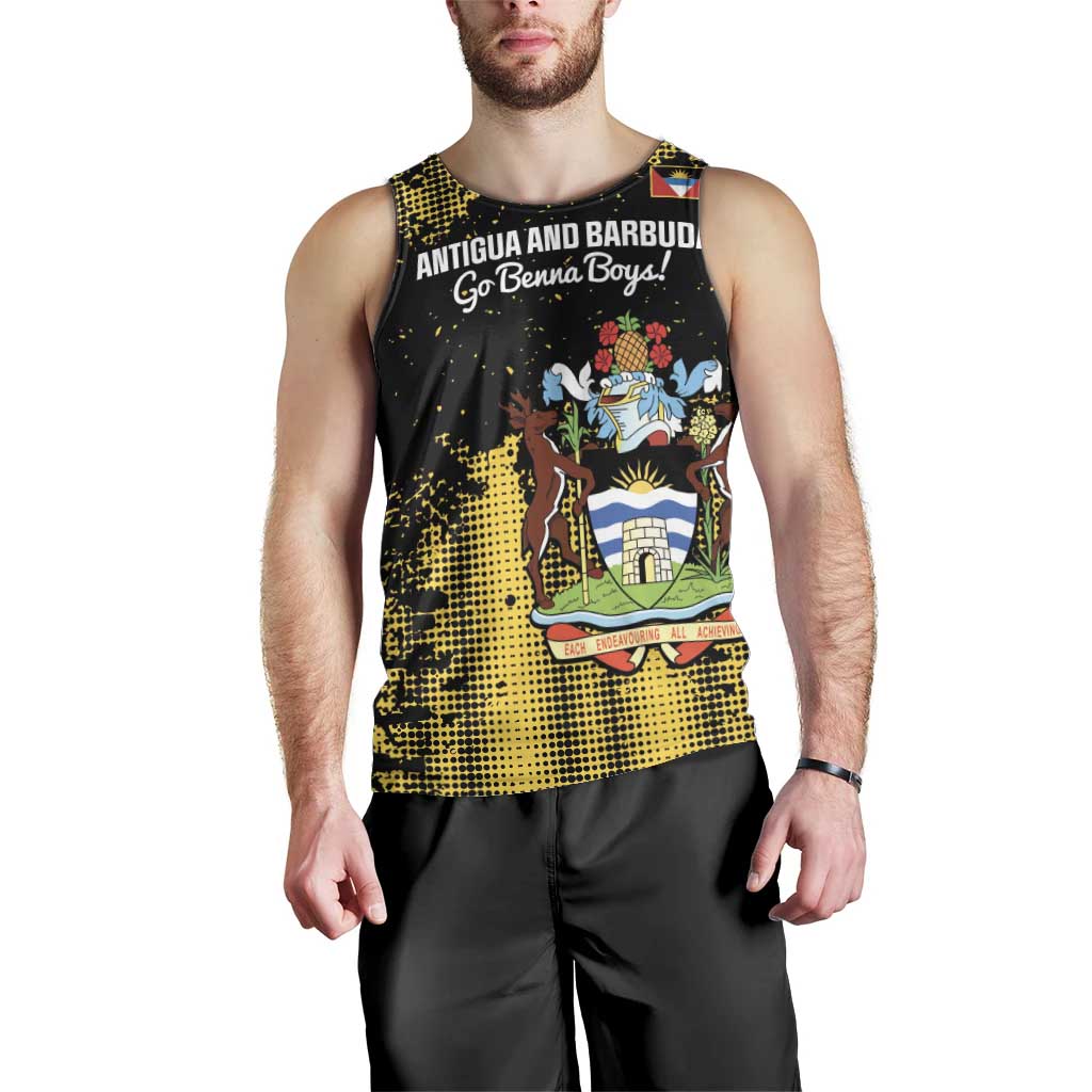 Custom Antigua and Barbuda Football Men Tank Top Go Benna Boys - Wonder Print Shop