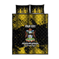 Custom Antigua and Barbuda Football Quilt Bed Set Go Benna Boys - Wonder Print Shop