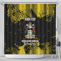 Custom Antigua and Barbuda Football Shower Curtain Go Benna Boys - Wonder Print Shop