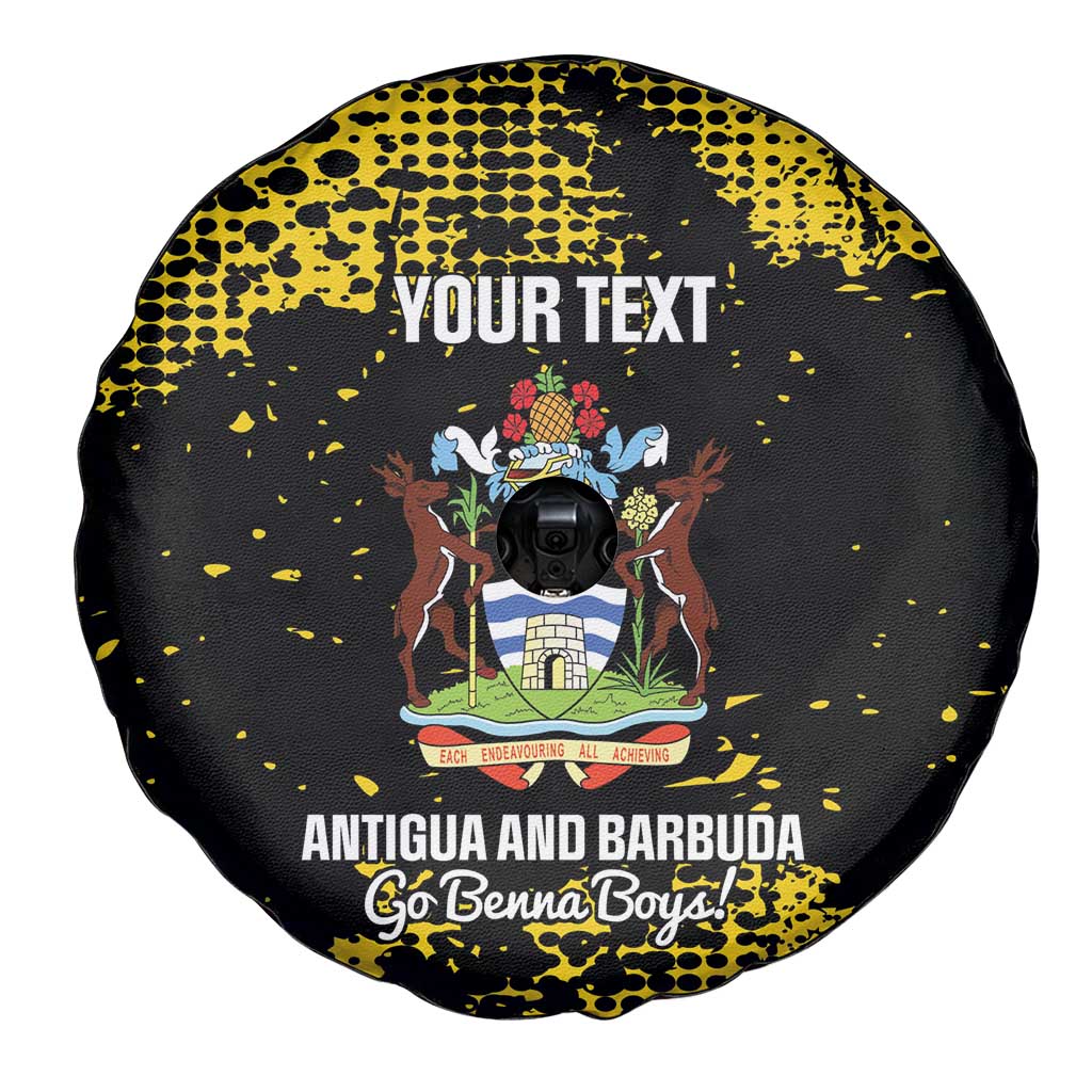 Custom Antigua and Barbuda Football Spare Tire Cover Go Benna Boys - Wonder Print Shop