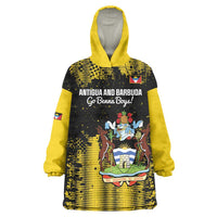 Custom Antigua and Barbuda Football Wearable Blanket Hoodie Go Benna Boys - Wonder Print Shop