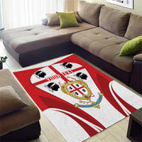 Personalised Sardinia Italy Area Rug Sardegna Quattro Mori Coat Of Arms