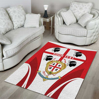 Personalised Sardinia Italy Area Rug Sardegna Quattro Mori Coat Of Arms