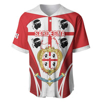 Personalised Sardinia Italy Baseball Jersey Sardegna Quattro Mori Coat Of Arms