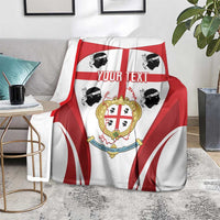 Personalised Sardinia Italy Blanket Sardegna Quattro Mori Coat Of Arms