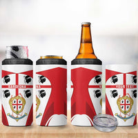 Personalised Sardinia Italy 4 in 1 Can Cooler Tumbler Sardegna Quattro Mori Coat Of Arms