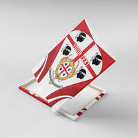 Personalised Sardinia Italy Canvas Wall Art Sardegna Quattro Mori Coat Of Arms