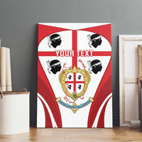 Personalised Sardinia Italy Canvas Wall Art Sardegna Quattro Mori Coat Of Arms