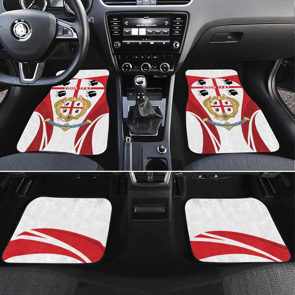 Personalised Sardinia Italy Car Mats Sardegna Quattro Mori Coat Of Arms