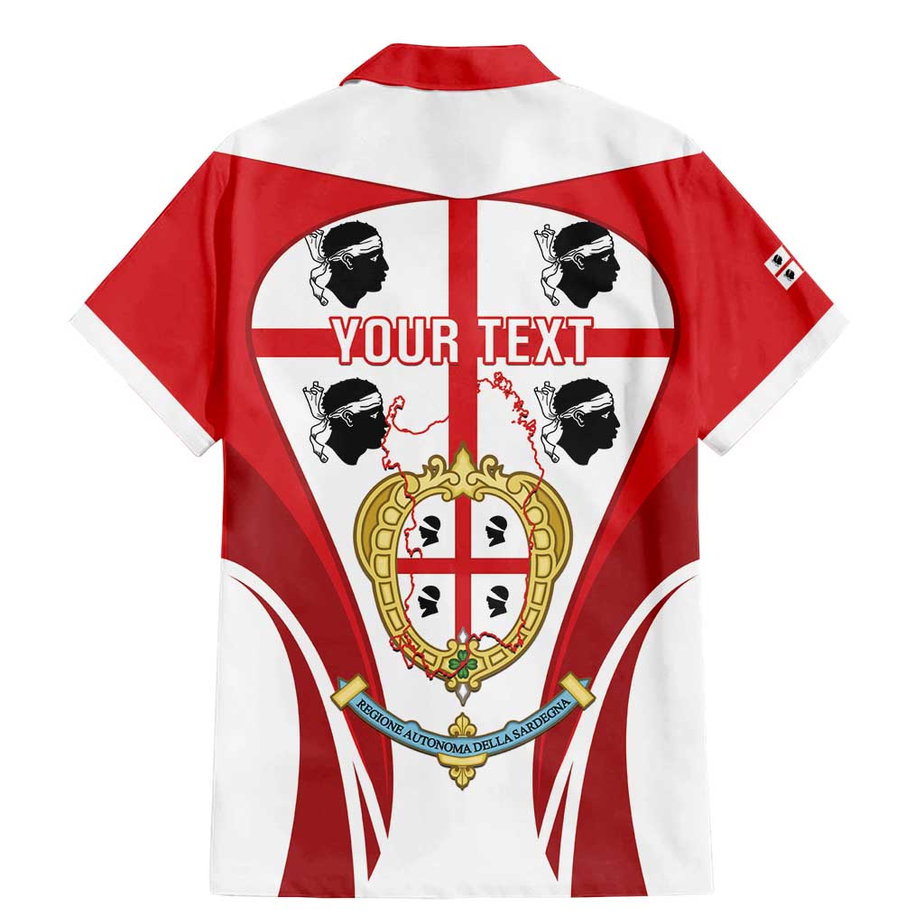 Personalised Sardinia Italy Family Matching Mermaid Dress and Hawaiian Shirt Sardegna Quattro Mori Coat Of Arms