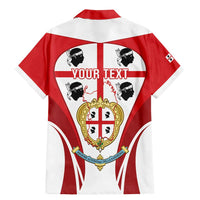 Personalised Sardinia Italy Family Matching Mermaid Dress and Hawaiian Shirt Sardegna Quattro Mori Coat Of Arms