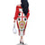 Personalised Sardinia Italy Family Matching Off The Shoulder Long Sleeve Dress and Hawaiian Shirt Sardegna Quattro Mori Coat Of Arms