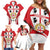 Personalised Sardinia Italy Family Matching Off Shoulder Short Dress and Hawaiian Shirt Sardegna Quattro Mori Coat Of Arms