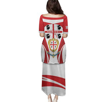 Personalised Sardinia Italy Family Matching Puletasi and Hawaiian Shirt Sardegna Quattro Mori Coat Of Arms