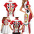 Personalised Sardinia Italy Family Matching Short Sleeve Bodycon Dress and Hawaiian Shirt Sardegna Quattro Mori Coat Of Arms