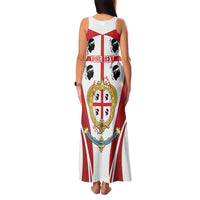 Personalised Sardinia Italy Family Matching Tank Maxi Dress and Hawaiian Shirt Sardegna Quattro Mori Coat Of Arms