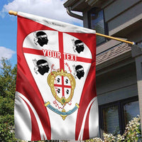 Personalised Sardinia Italy Garden Flag Sardegna Quattro Mori Coat Of Arms