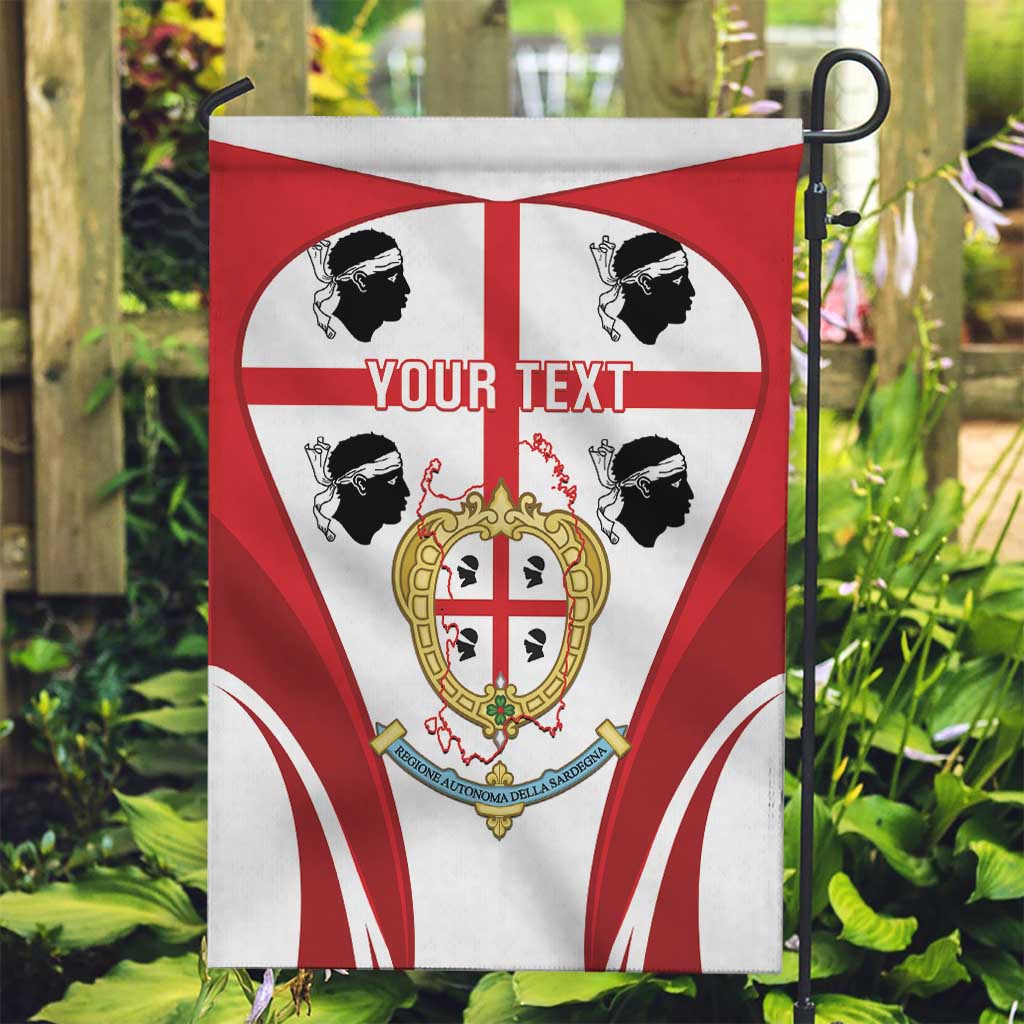 Personalised Sardinia Italy Garden Flag Sardegna Quattro Mori Coat Of Arms