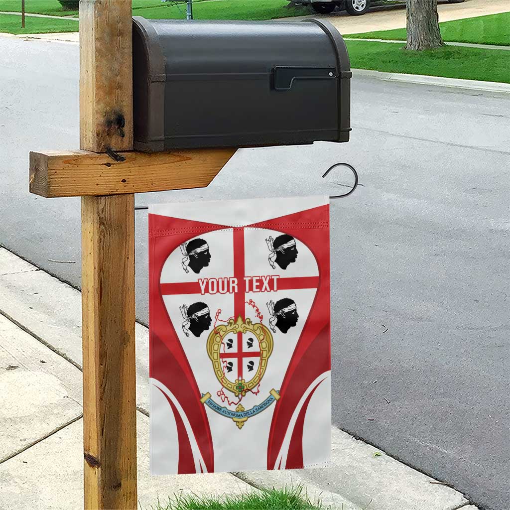 Personalised Sardinia Italy Garden Flag Sardegna Quattro Mori Coat Of Arms
