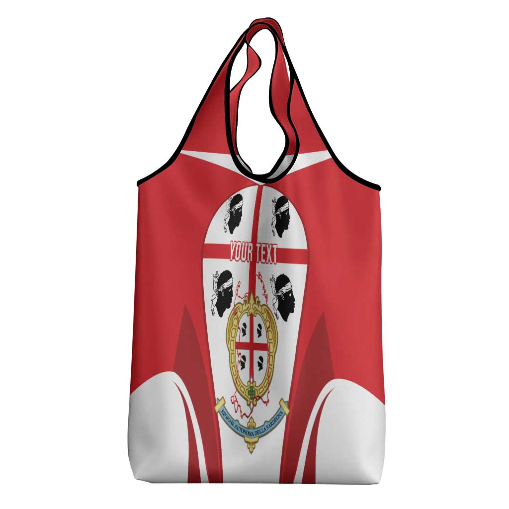 Personalised Sardinia Italy Grocery Bag Sardegna Quattro Mori Coat Of Arms