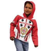 Personalised Sardinia Italy Kid Hoodie Sardegna Quattro Mori Coat Of Arms