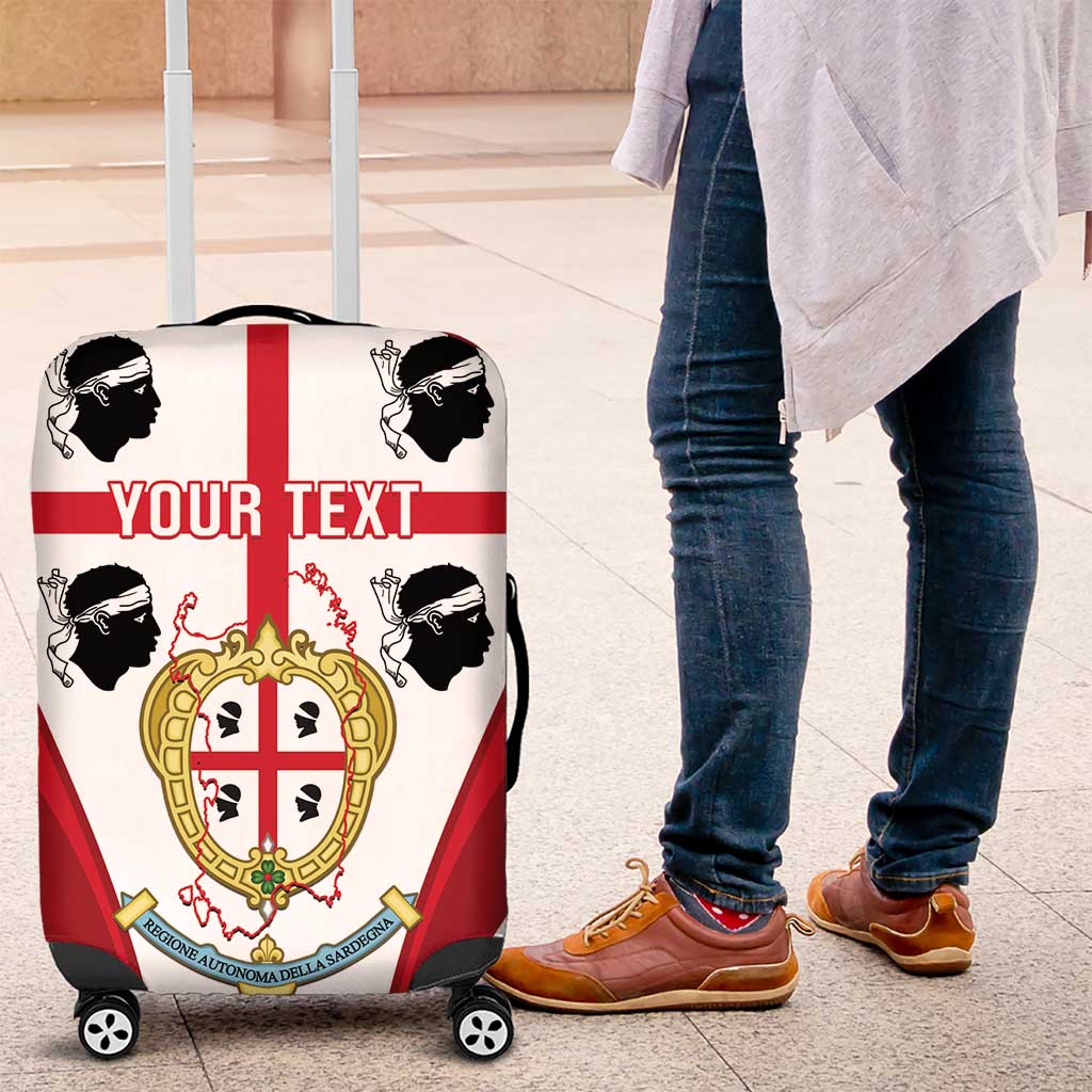 Personalised Sardinia Italy Luggage Cover Sardegna Quattro Mori Coat Of Arms