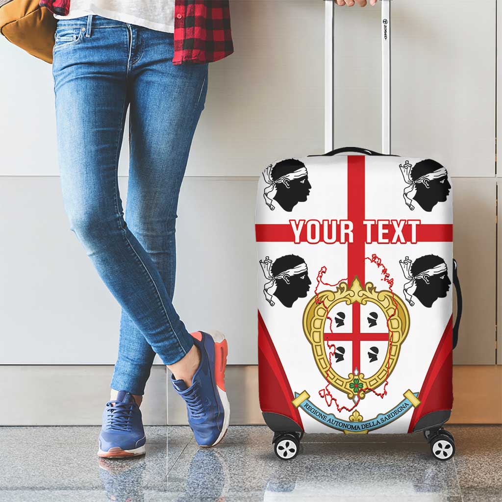Personalised Sardinia Italy Luggage Cover Sardegna Quattro Mori Coat Of Arms