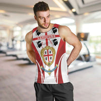 Personalised Sardinia Italy Men Tank Top Sardegna Quattro Mori Coat Of Arms
