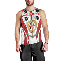 Personalised Sardinia Italy Men Tank Top Sardegna Quattro Mori Coat Of Arms