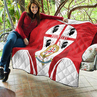 Personalised Sardinia Italy Quilt Sardegna Quattro Mori Coat Of Arms