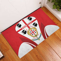 Personalised Sardinia Italy Rubber Doormat Sardegna Quattro Mori Coat Of Arms